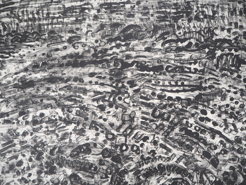 André COTTAVOZ : La ville animée - Lithographie (détail)