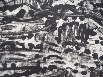 André COTTAVOZ : La ville animée - Lithographie (détail)