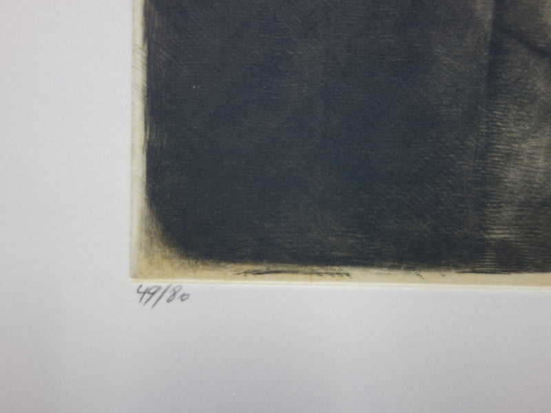 Brigitte COUDRAIN : Hommage à Friedlander - Gravure (détail)