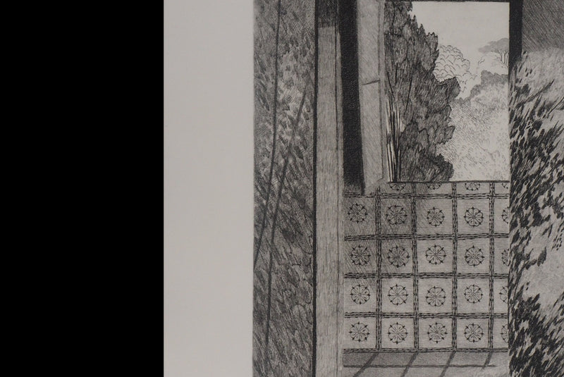 Brigitte COURME : La fenêtre - Lithographie