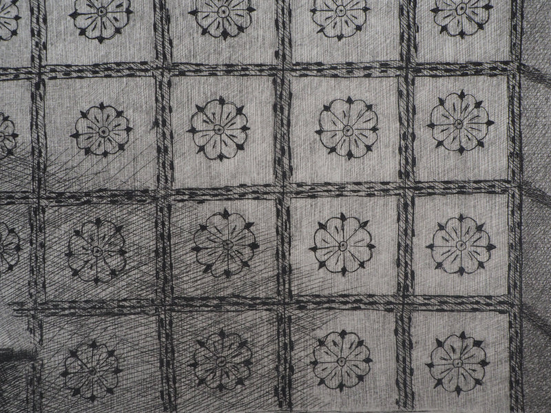 Brigitte COURME : La fenêtre - Lithographie (détail)