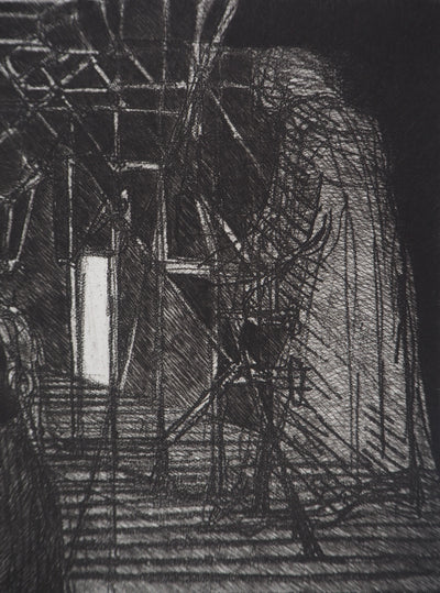 Hélène CSECH : Cantate, 1983 - Gravure (détail)