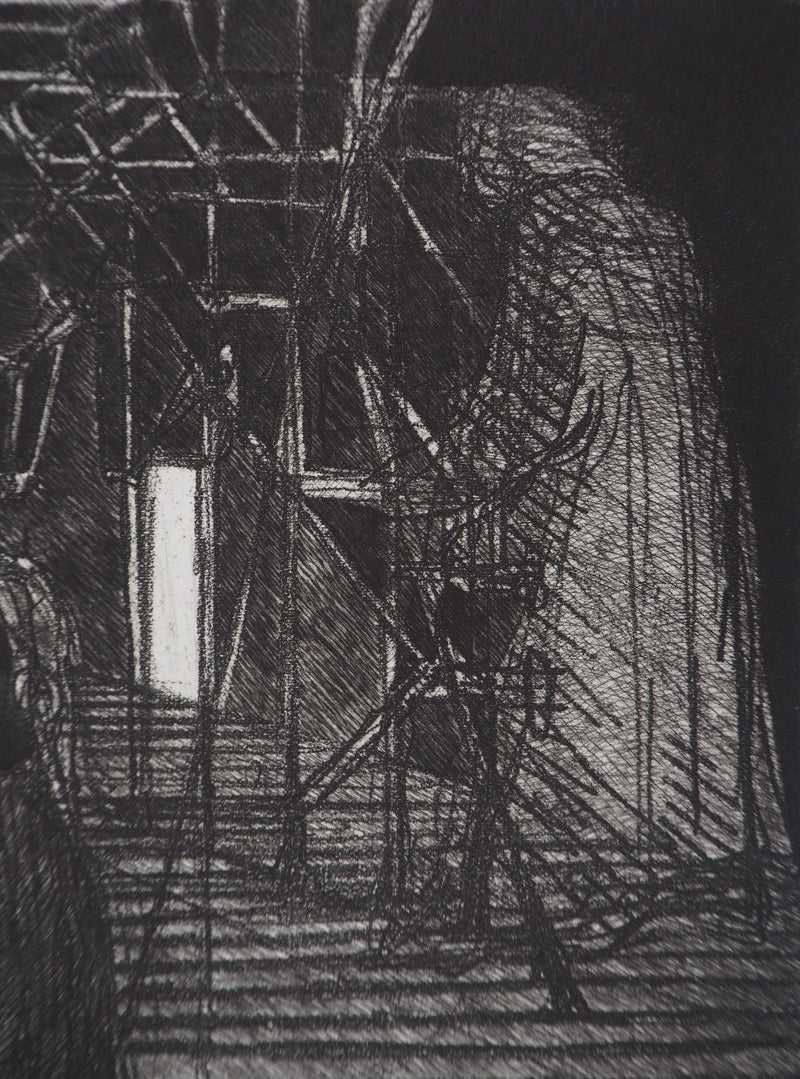 Hélène CSECH : Cantate, 1983 - Gravure (détail)