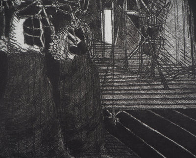 Hélène CSECH : Cantate, 1983 - Gravure (détail)