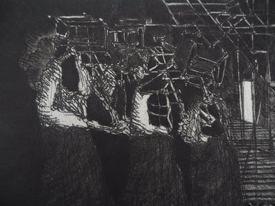 Hélène CSECH : Cantate, 1983 - Gravure (détail)