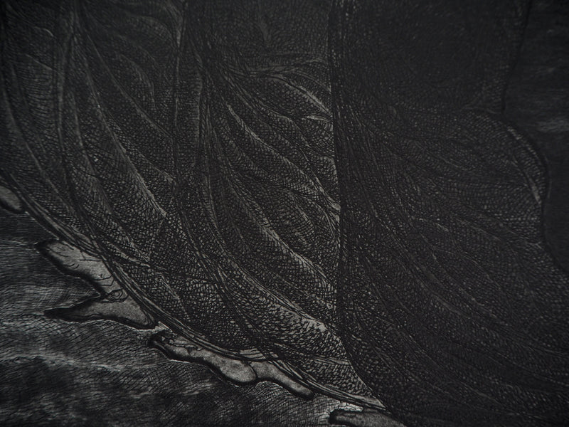 Hélène CSECH : Chorégraphie II - Gravure (détail)
