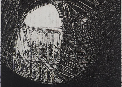 Hélène CSECH : Exil - Gravure (détail)