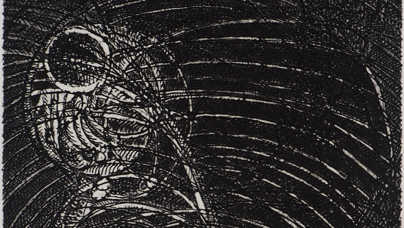 Hélène CSECH : Exil - Gravure (détail)