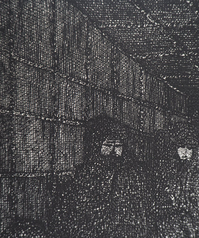 Hélène CSECH : Gravité, 1975 - Gravure (détail)