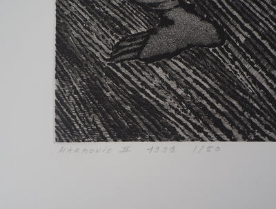 Hélène CSECH : Harmonie II, 1991 - Gravure (détail)