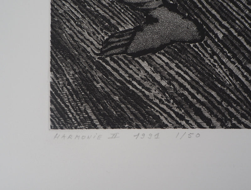 Hélène CSECH : Harmonie II, 1991 - Gravure (détail)