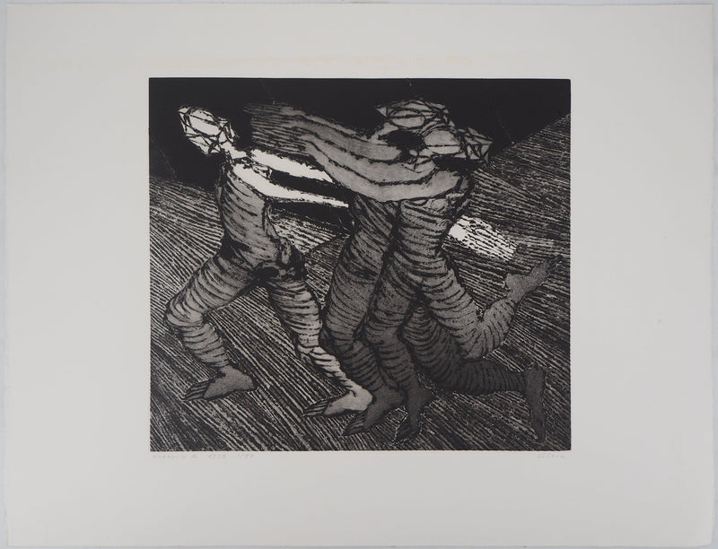 Hélène CSECH : Harmonie II, 1991 - Gravure (détail)