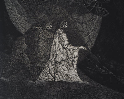 Hélène CSECH : Impulsions, 1980 - Gravure (détail)
