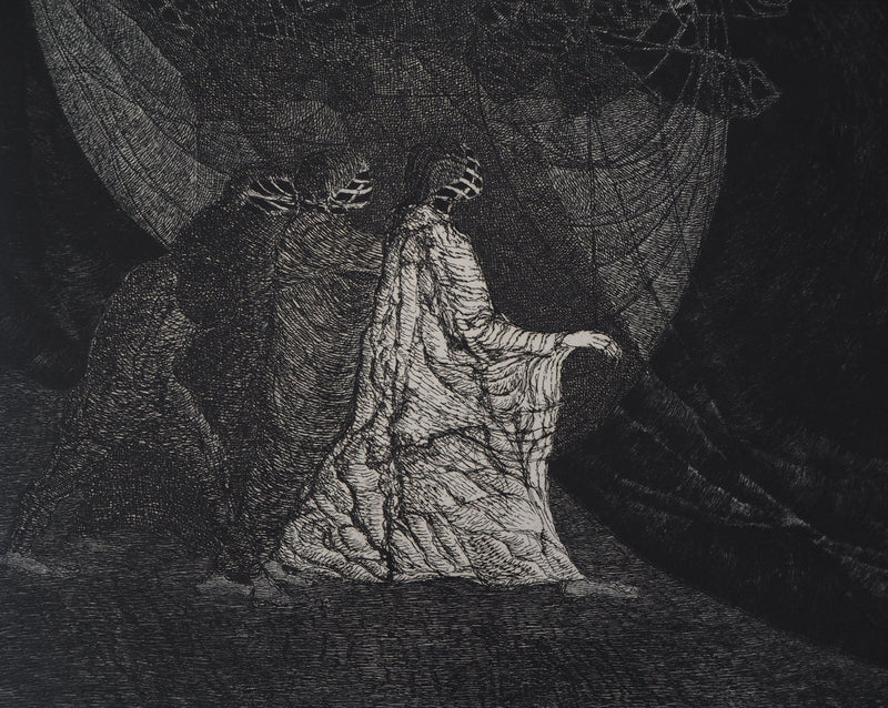 Hélène CSECH : Impulsions, 1980 - Gravure (détail)