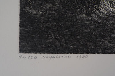 Hélène CSECH : Impulsions, 1980 - Gravure (détail)