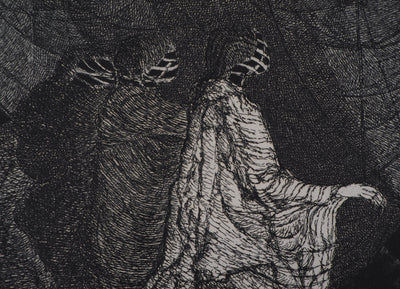 Hélène CSECH : Impulsions, 1980 - Gravure (détail)