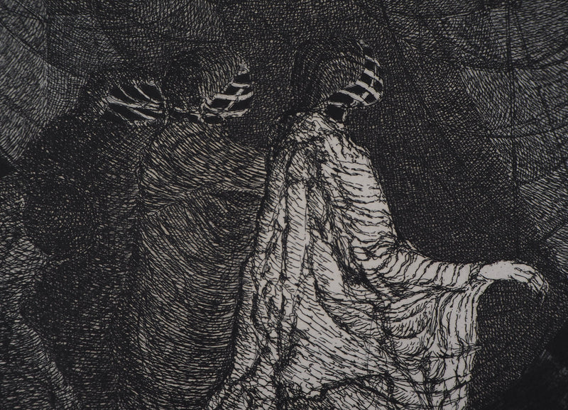 Hélène CSECH : Impulsions, 1980 - Gravure (détail)