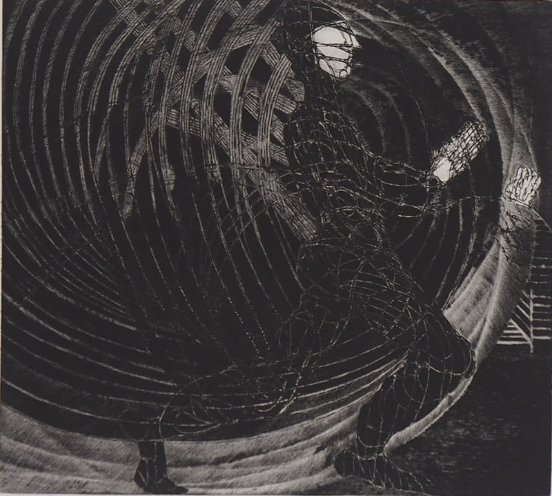 Hélène CSECH : Le meneur du jeu, 1984 - Gravure