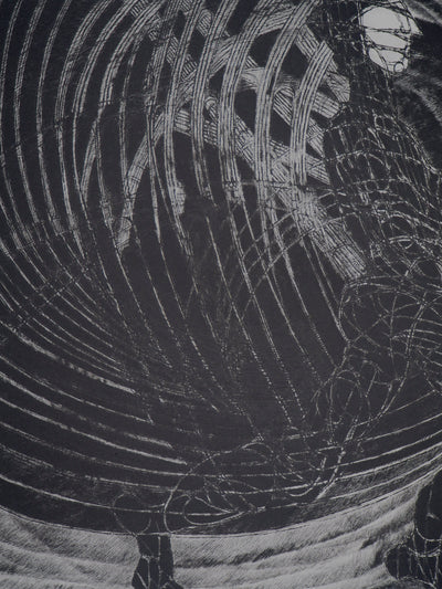 Hélène CSECH : Le meneur du jeu, 1984 - Gravure (détail)