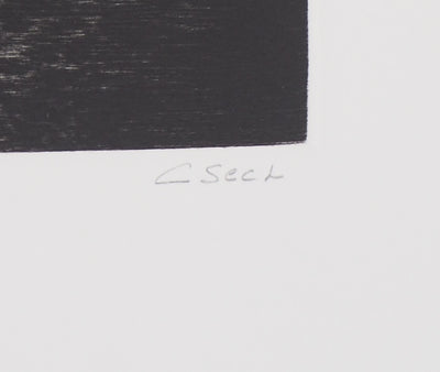 Hélène CSECH : Le meneur du jeu, 1984 - Gravure (détail)