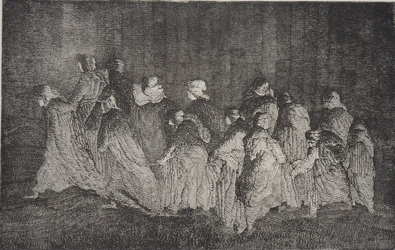 Hélène CSECH : Pèlerinage (ardeur) - Gravure