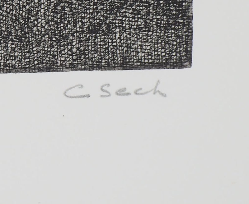 Hélène CSECH : Pèlerinage (ardeur) - Gravure (détail)