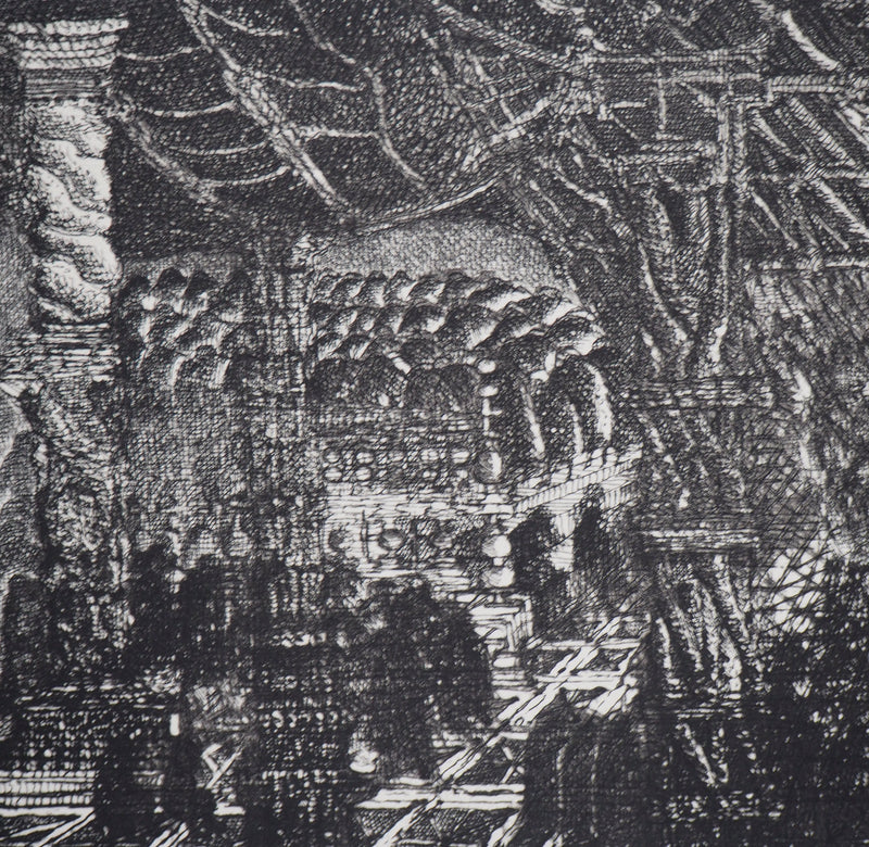 Hélène CSECH : Rumeurs - Gravure (détail)