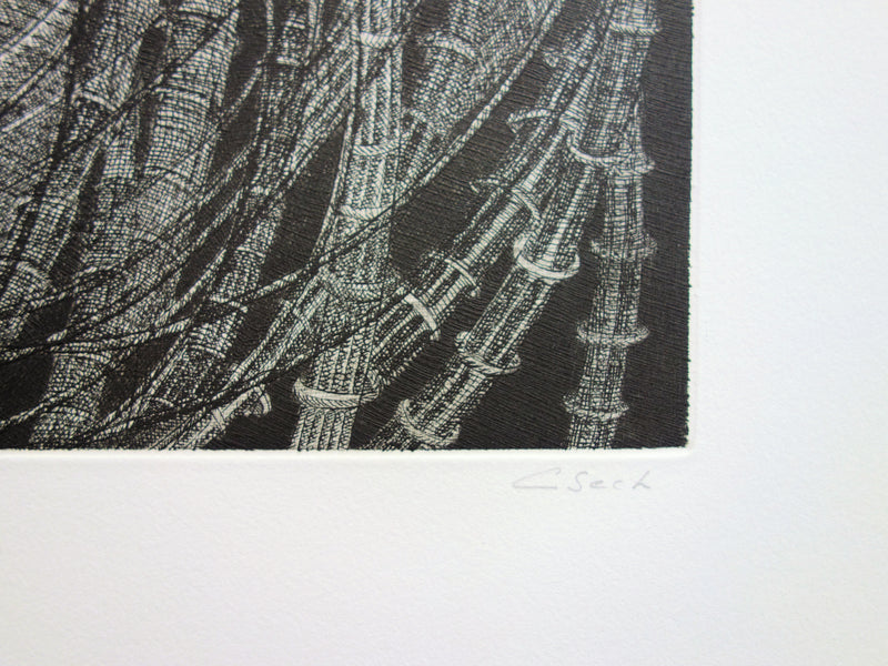 Hélène CSECH : Sillages - Gravure (détail)