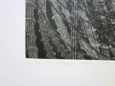 Hélène CSECH : Sillages - Gravure (détail)