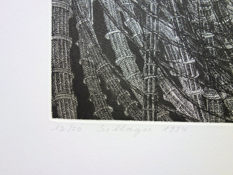 Hélène CSECH : Sillages - Gravure (détail)