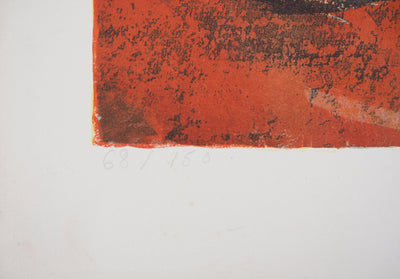 Henry Maurice D'ANTY : Coq fauviste - Lithographie (détail)