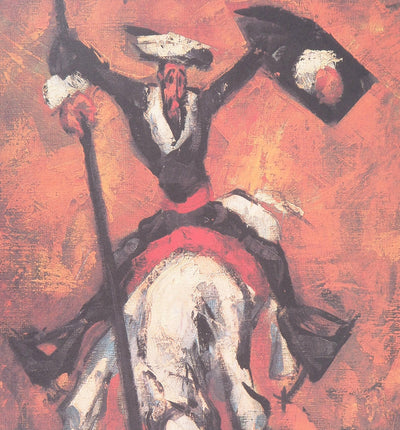 Henry Maurice D'ANTY : Don Quichotte - Lithographie (détail)