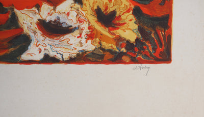 Henry Maurice D'ANTY : Mère et enfant - Lithographie (détail)