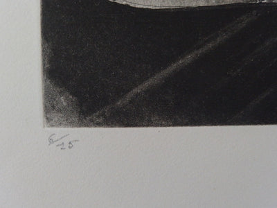 Christian D'ESPIC :  - Gravure (détail)