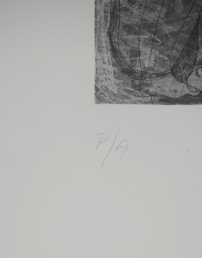 J. DADERT : Créatures magiques : Talla magica - Gravure (détail)