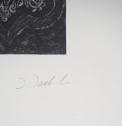 J. DADERT : Créatures magiques : Talla magica - Gravure (détail)