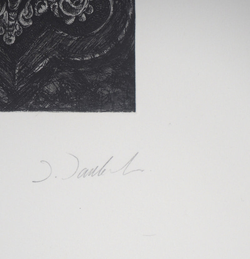 J. DADERT : Créatures magiques : Talla magica - Gravure (détail)