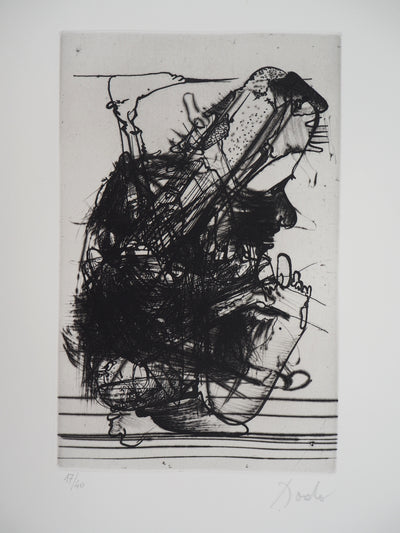  DADO : Personnage surréaliste, 1997 - Gravure (détail)