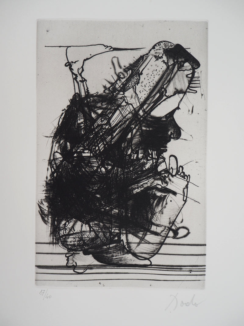  DADO : Personnage surréaliste, 1997 - Gravure (détail)
