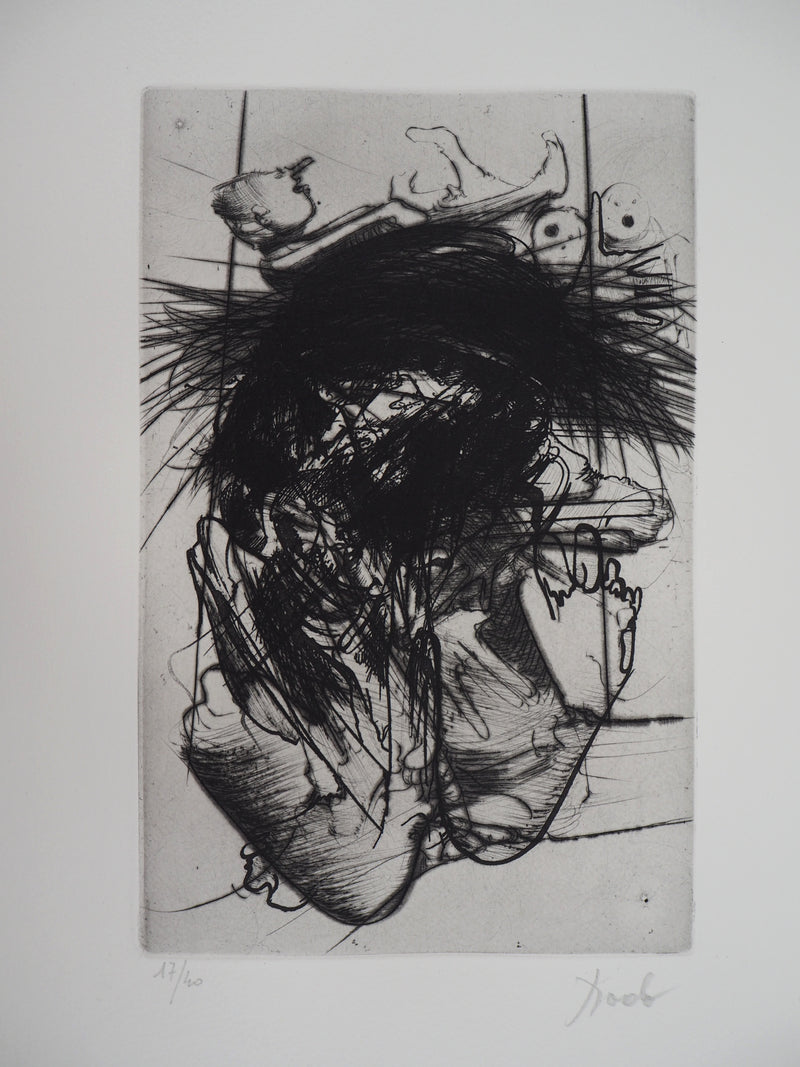  DADO : Le rêve des amants, 1997 - Gravure (détail)