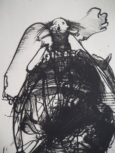 DADO : Sisyphe, 1997 - Gravure (détail)