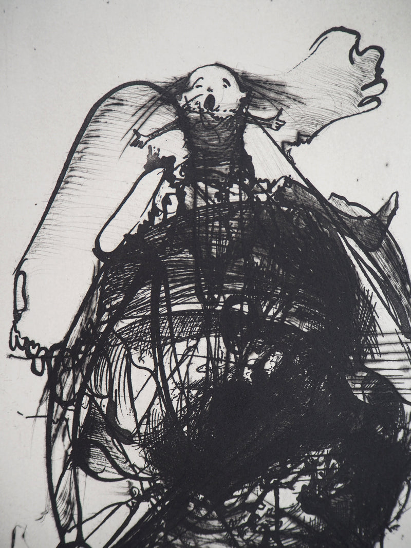  DADO : Sisyphe, 1997 - Gravure (détail)
