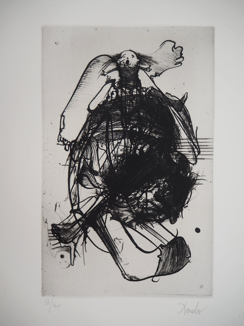  DADO : Sisyphe, 1997 - Gravure (détail)