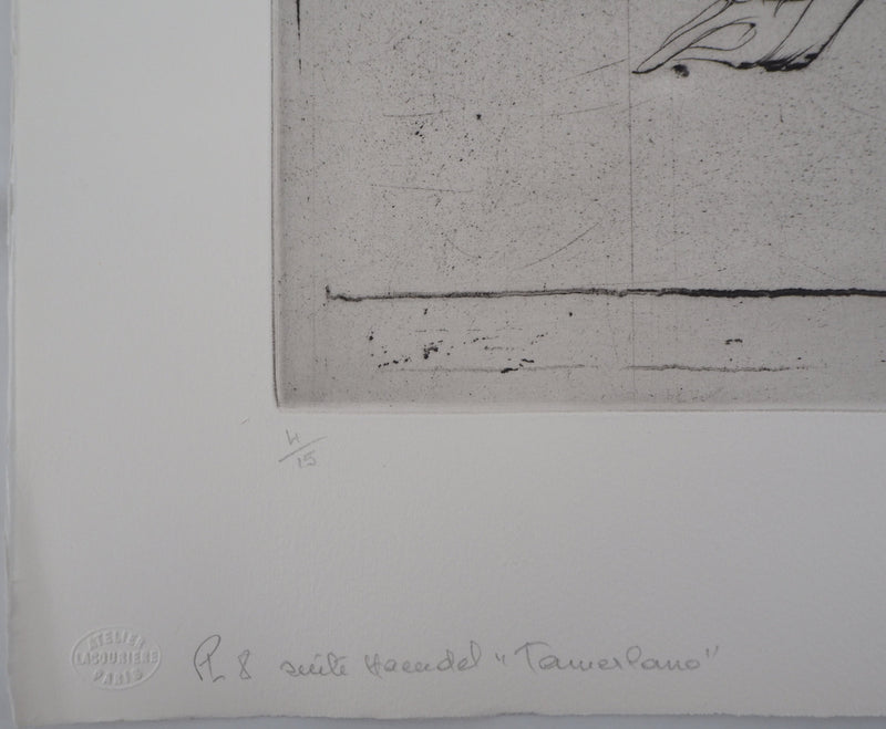  DADO : Tamerlano, 1990 - Gravure (détail)