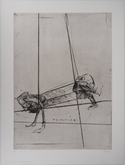  DADO : Tamerlano, 1990 - Gravure (détail)