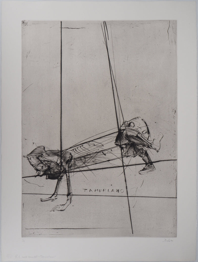  DADO : Tamerlano, 1990 - Gravure (détail)