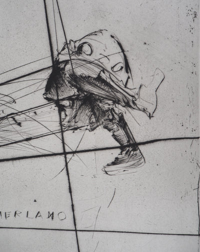  DADO : Tamerlano, 1990 - Gravure (détail)