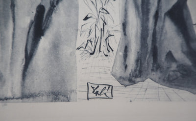 Salvador DALI : Divine Comédie : Les dernières paroles de Virgile, Gravure originale (photo de détail 2) - Crédit photo : Galerie Art.Paris