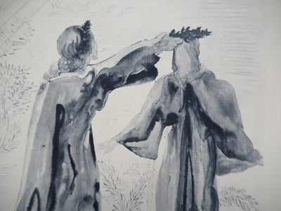 Salvador DALI : Divine Comédie : Les dernières paroles de Virgile, Gravure originale (photo de détail 6) - Crédit photo : Galerie Art.Paris