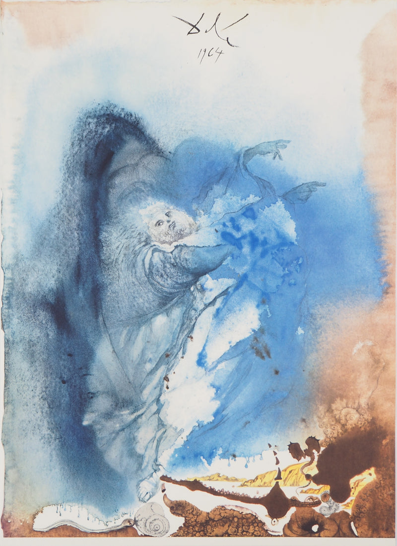 Salvador DALI : Biblia Sacra : La Création des Animaux,, Lithographie originale (vue générale) - Crédit photo : Galerie Art.Paris